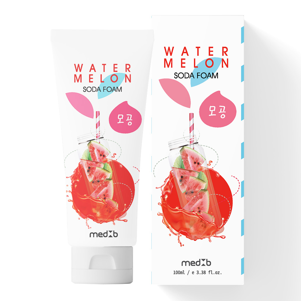MED B Пенка для лица ПИЩЕВАЯ СОДА / АРБУЗ Watermelon Soda Foam, 100 м