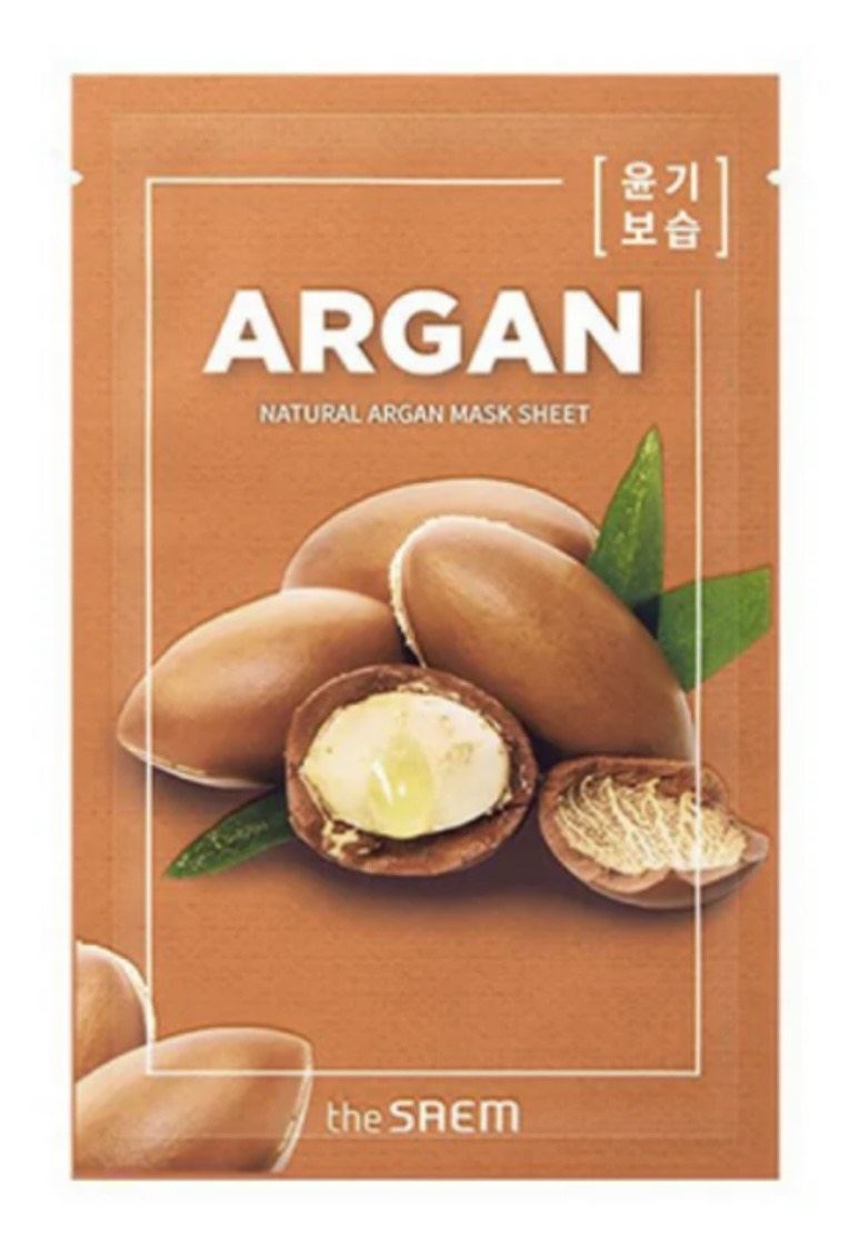 THE SAEM Маска тканевая с экстрактом арганы Natural Argan Mask Sheet, 21 мл