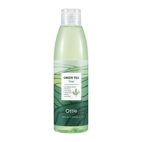 Ottie Тонер Оздоравливающий и увлажняющий с зеленым чаем Green Tea Toner, 200мл