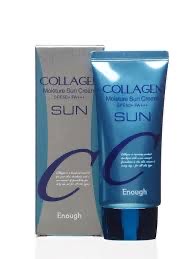 Enough Крем солнцезащитный увлажняющий с коллагеном - Collagen sun cream SPF50+/PA+++, 50г