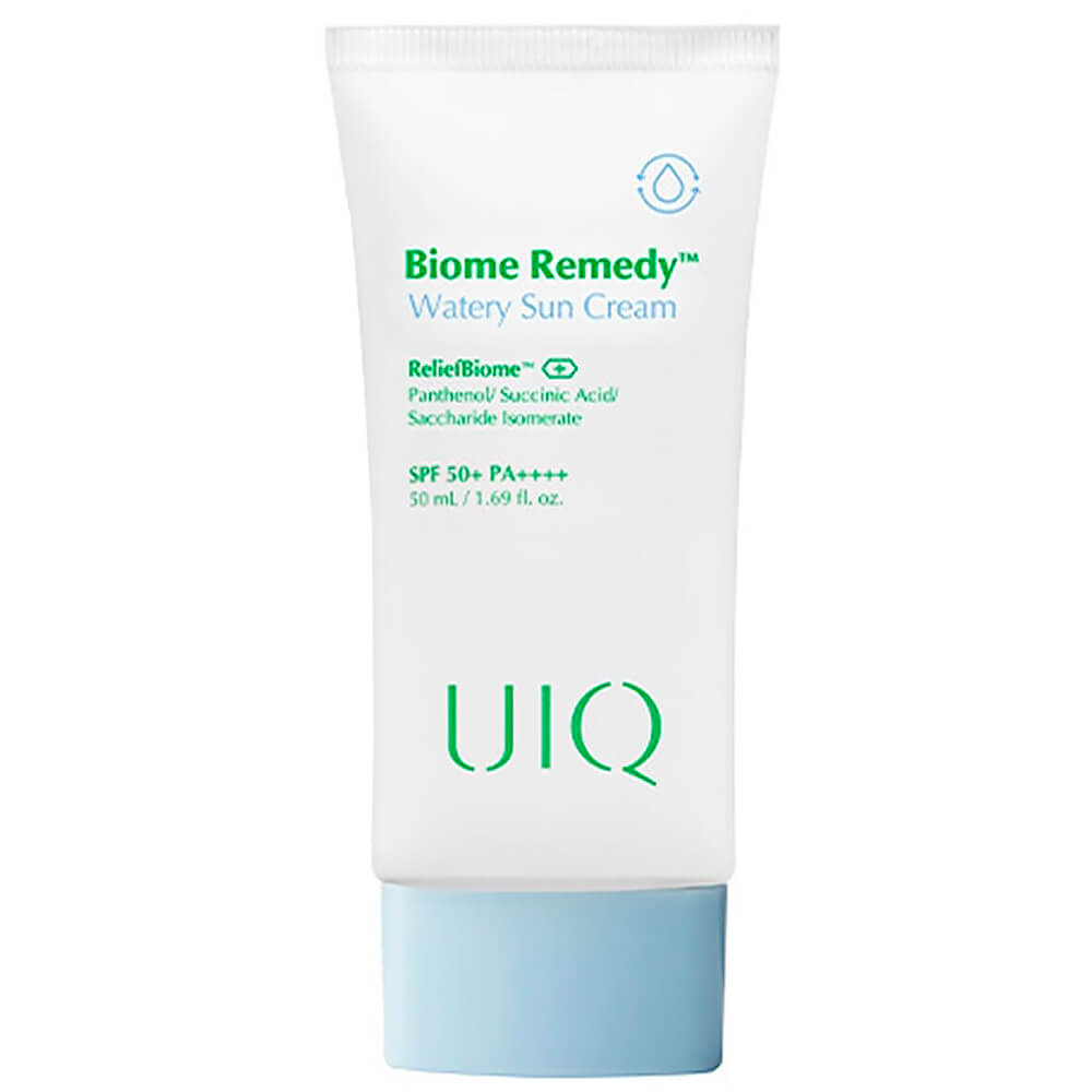 UIQ Солнцезащитный крем на водной основе SPF50+ Biome Remedy Watery Sun cream, 50 мл