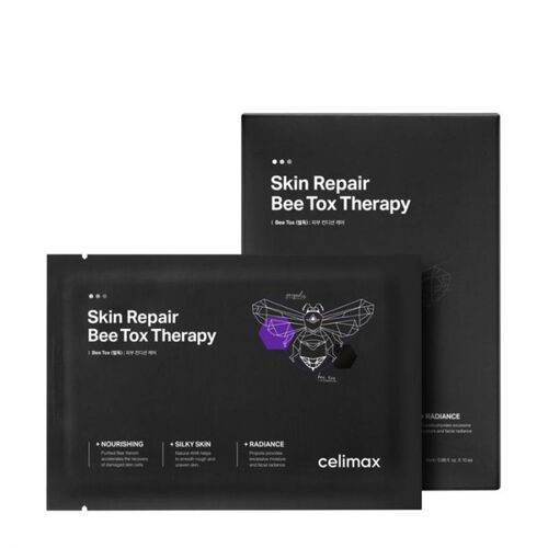 Celimax Маска тканевая с пчелиным ядом - Skin repair bee tox therapy mask, 27мл