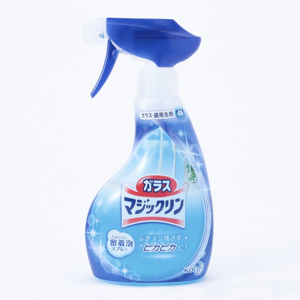 KAO Спрей для чистки стекол Glass Magiclean Bubble Spray, 400 мл