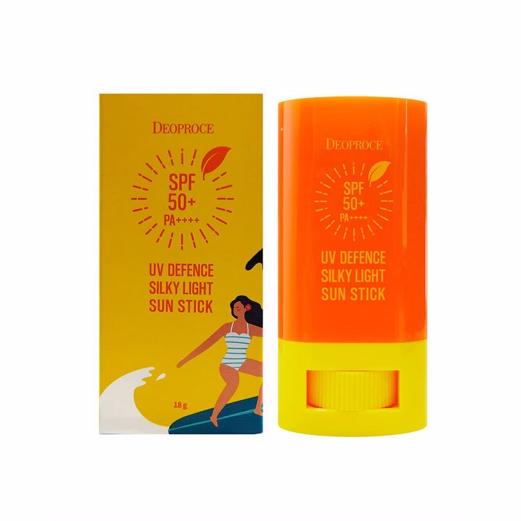Deoproce Солнцезащитный крем в форме стика Uv Defence Silky Light Sun Stick Spf50+ Pa++++, 18мл