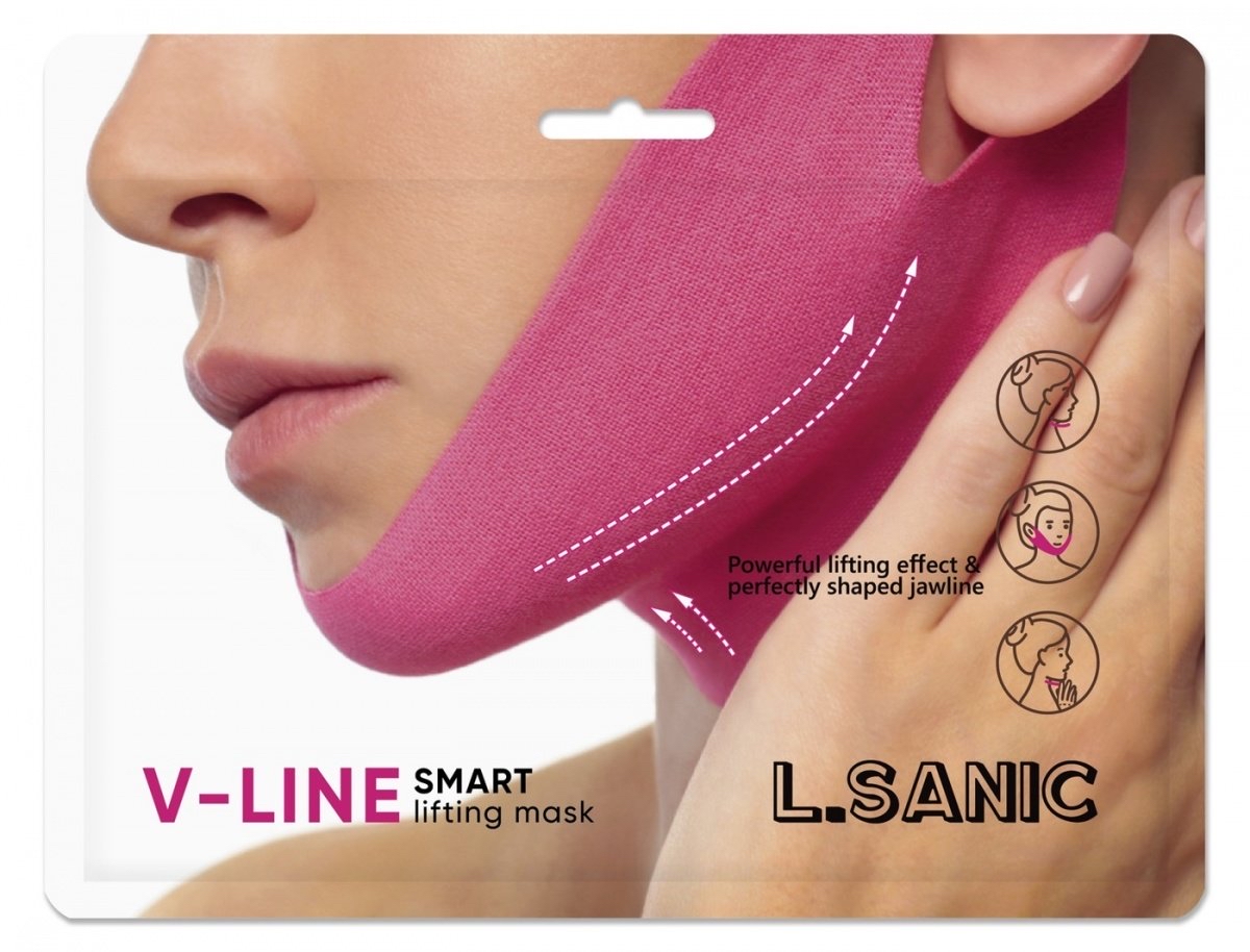 L.Sanic Маска-бандаж для коррекции овала лица - V-line smart lifting mask, 11г