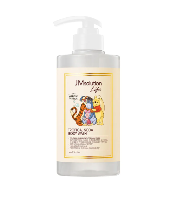 JMSOLUTION Гель для душа с ароматом тропических фруктов Life Disney Collection Tropical Soda Body Wash 500 мл.