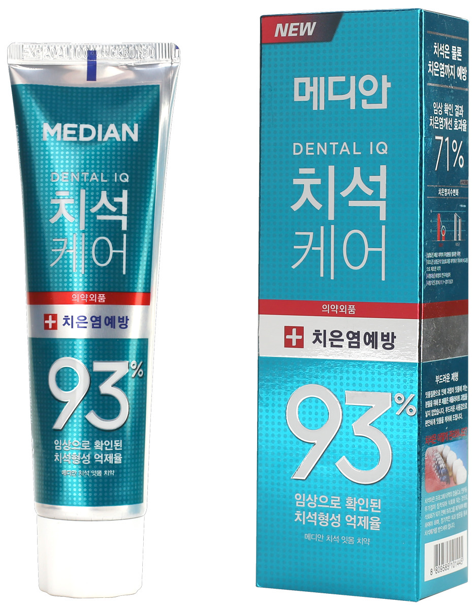 Median Зубная паста для ухода за дёснами с цеолитом Dental IQ 93% Prevent Gingivitis Green