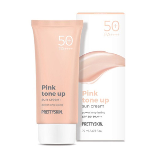 PrettySkin Крем Солнцезащитный Pink tone up sun cream SPF50+PA++++
