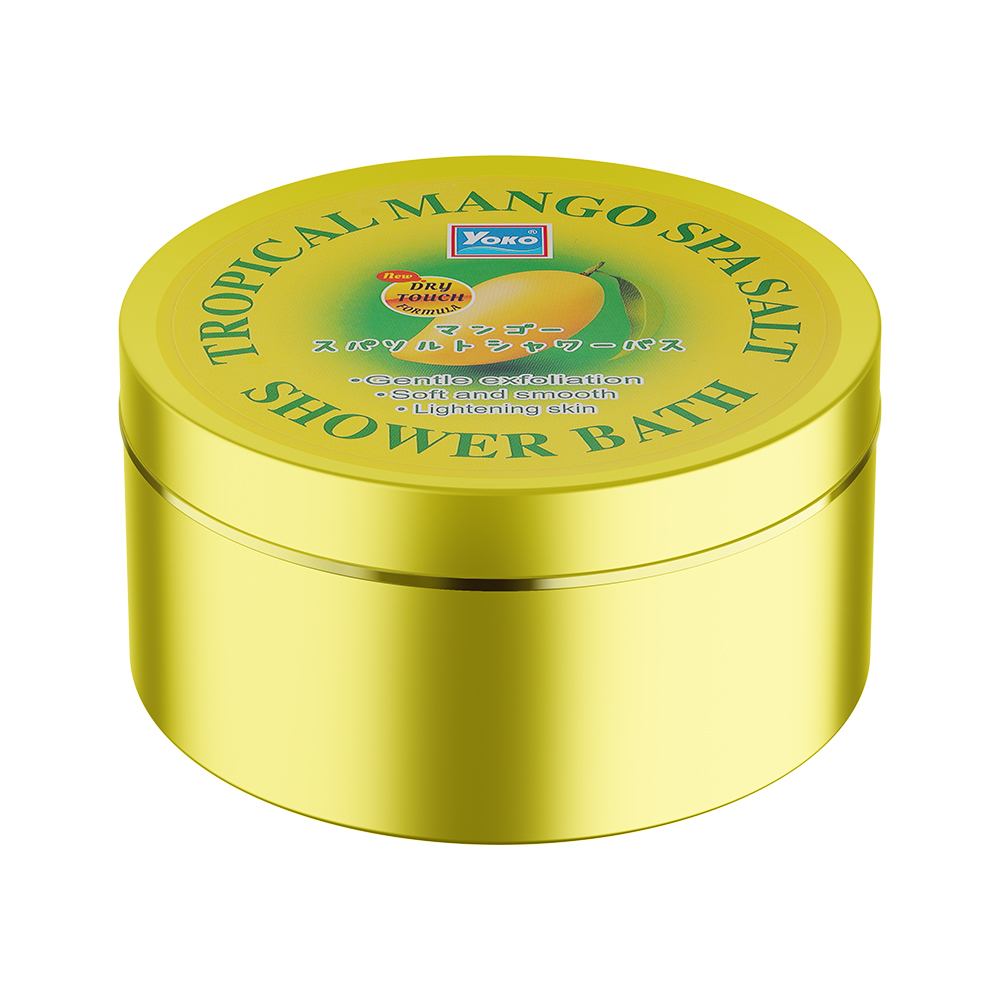 YOKO Скраб солевой МАНГО tropical mango spa salt shower bath, 240 гр