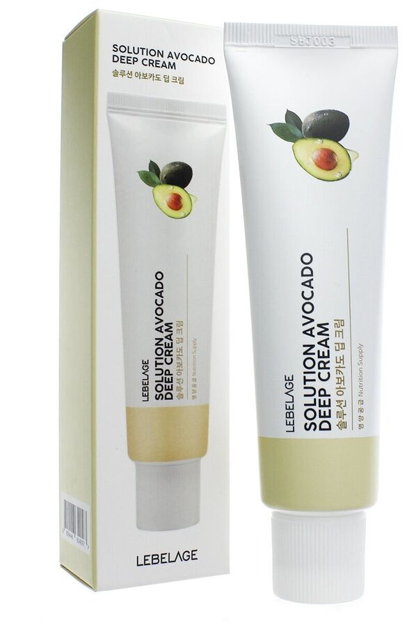 LEBELAGE Крем для лица ЭКСТРАКТ АВОКАДО питательный Solution Avocado Deep Cream, 50 мл