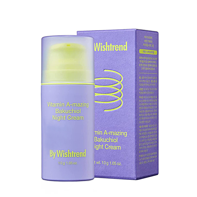 BY WISHTREND Крем ночной с ретинолом и бакучиолом Vitamin A-mazing Bakuchiol Night Cream, 10 мл