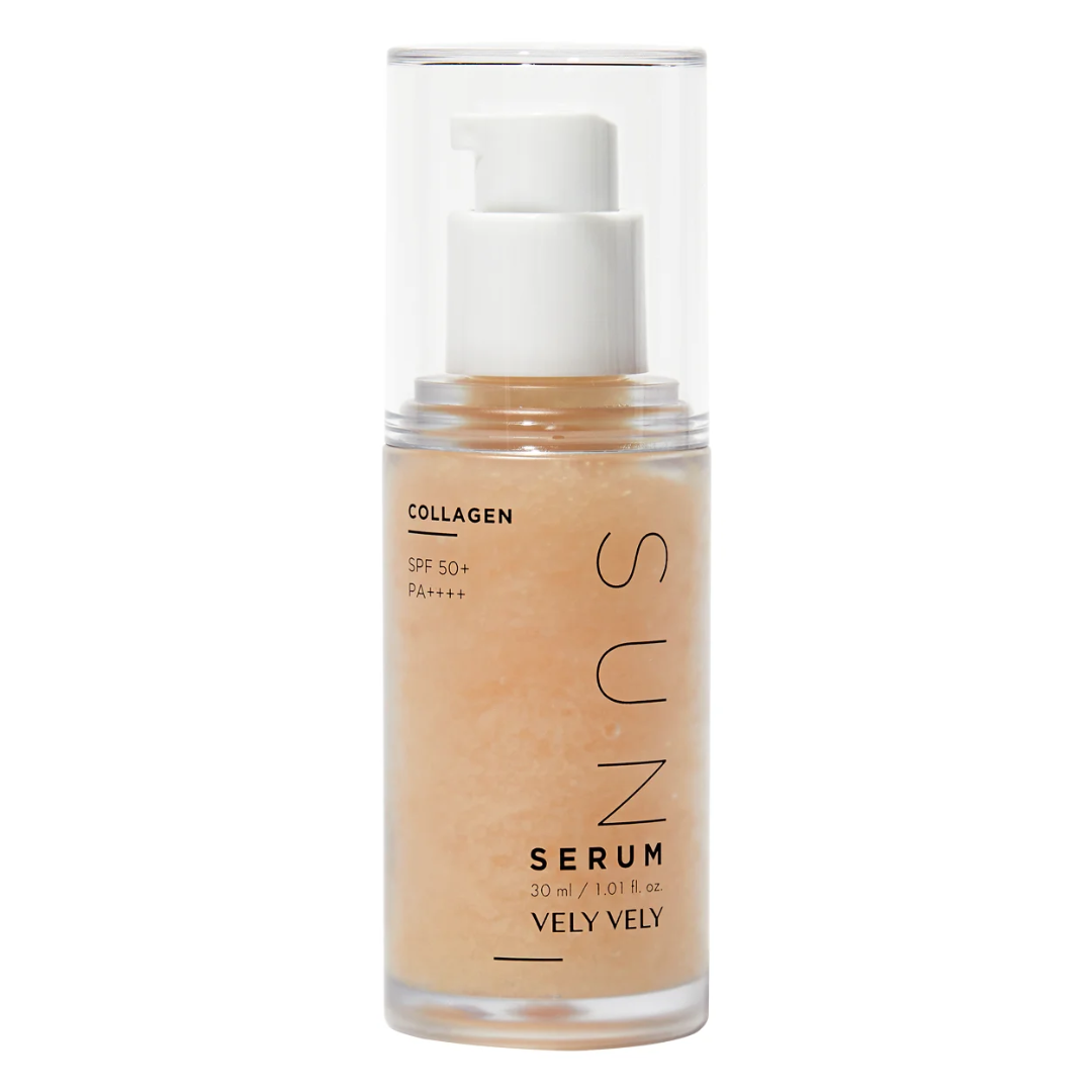 Vely Vely Коллагеновая солнцезащитная сыворотка Collagen Sun Serum SPF 50+ PA++++ 30 мл