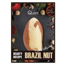 Quret Маска тканевая бразильский орех Brasil nut mask 25 гр