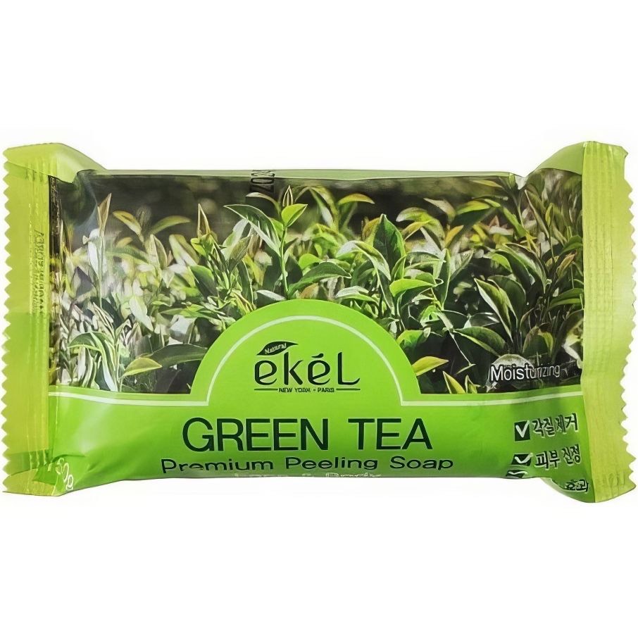 EKEL Мыло с экстрактом зеленого чая Peeling Soap Green Tea, 150 гр