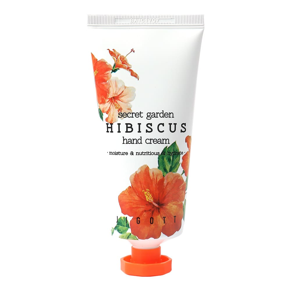 JIGOTT Крем для рук с экстрактом гибискуса Hibiscus Hand Cream, 100 мл