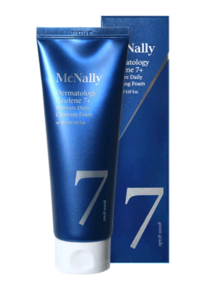 MCNALLY Пенка для умывания с азуленом увлажняющая DERMATOLOGY AZULENE 7+ MOISTURE DAILY CLEANSING FOAM, 150мл
