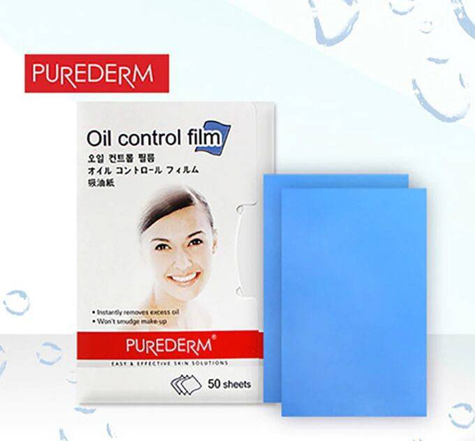 Purederm Матирующие салфетки Oil Control Film, 50 шт