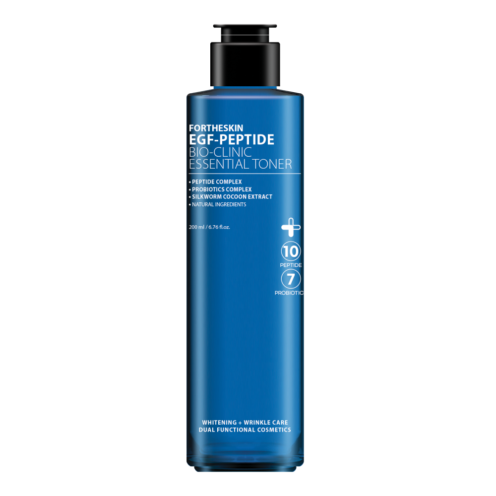 FORTHESKIN Тонер для лица АНТИВОЗРАСТНОЙ  EGF-PEPTIDE BIO CLINIC ESSENCIAL TONER, 200 мл