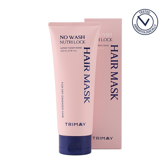 TRIMAY Несмываемая питательная маска для волос с аминокислотами No Wash Nutri Lock Hair Mask, 200 мл