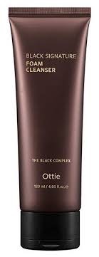 Ottie Очищающая пенка для умывания с муцином улитки Black Signature Foam Cleanser 120 мл.