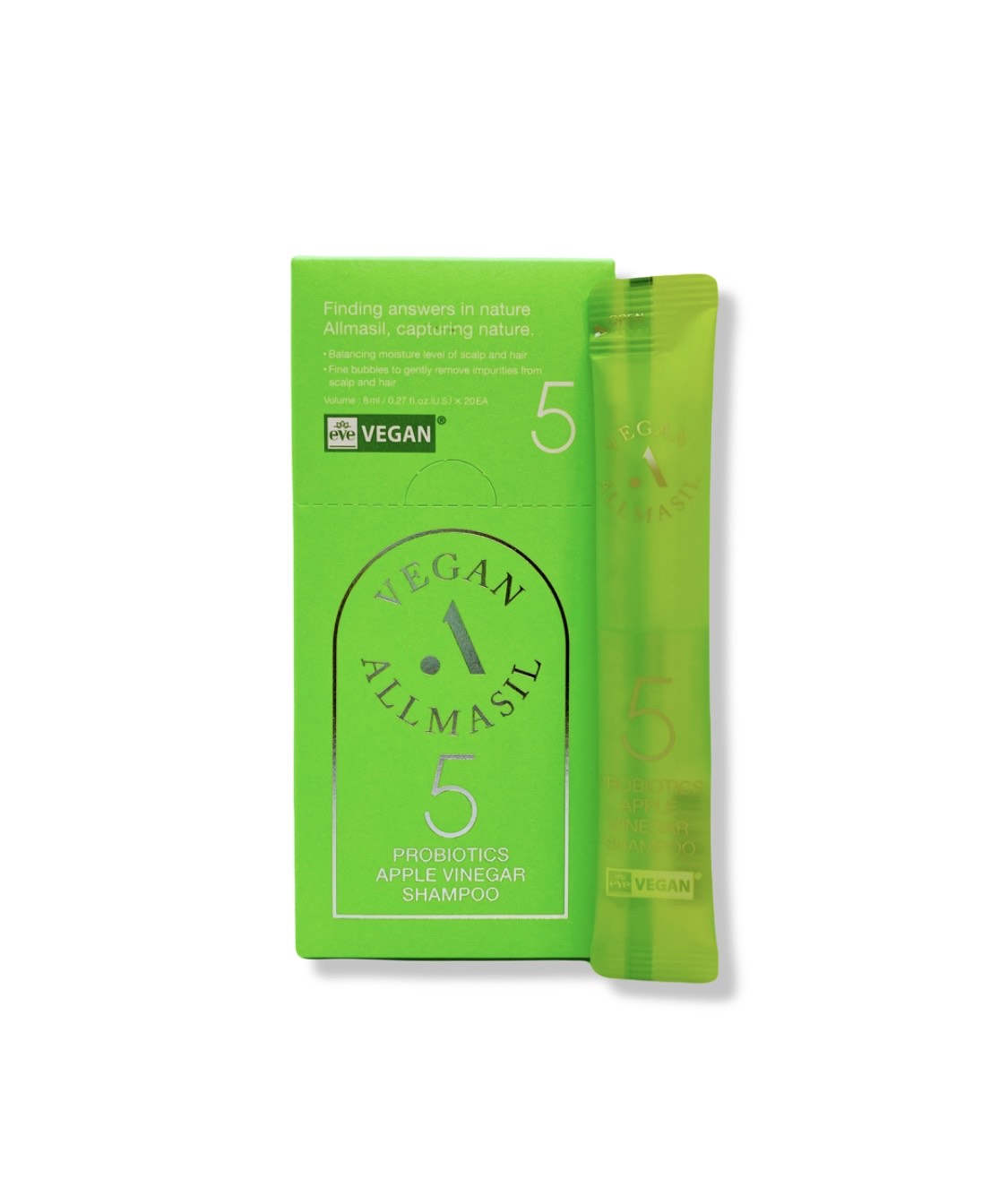 AllMasil Шампунь с яблочным уксусом Vegan 5 Probiotics Apple Shampoo, 8 мл