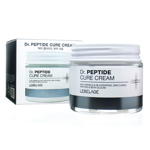 LEBELAGE Крем для лица антивозрастной омолаживающий ПЕПТИДЫ Dr. Peptide Cure Cream, 70 мл