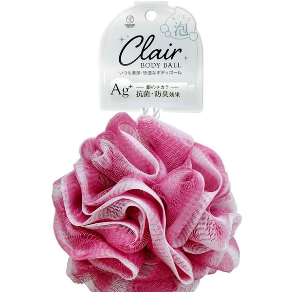 Yokozuna Мочалка для тела с ионами серебра Clair AG+ Body Ball,Шар