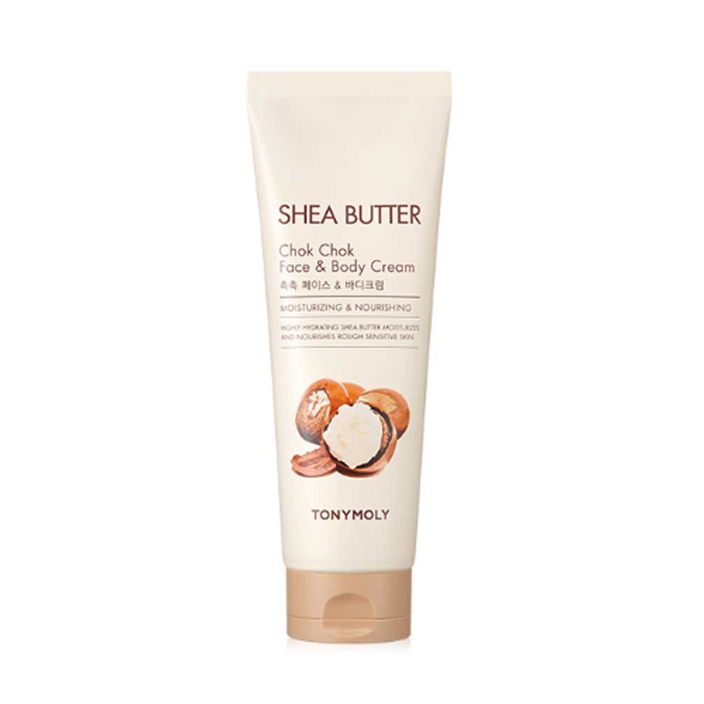Tony Moly Крем для лица и тела с маслом ши - Shea butter chok chok face and body cream, 250мл