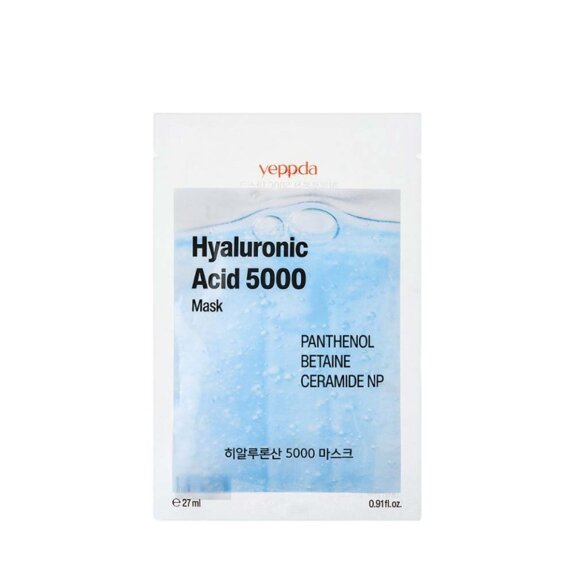 Yeppda Увлажняющая маска-салфетка с гиалуроновой кислотой Hyaluronic acid 5000 Mask