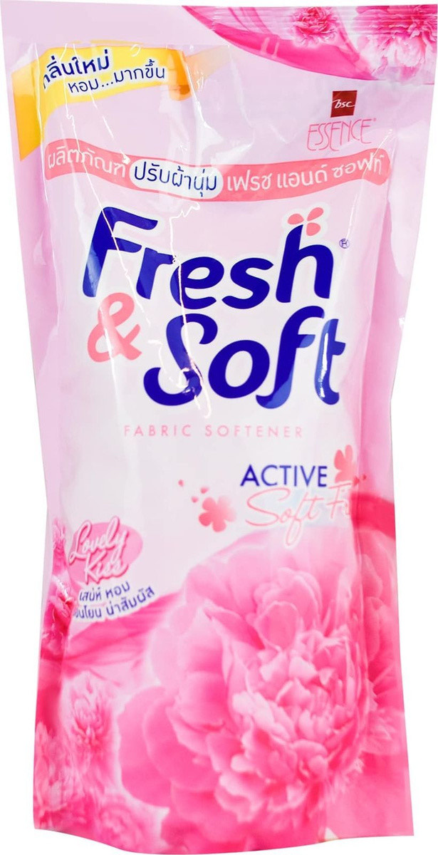 Lion Кондиционер для белья парфюмированный «сладкий поцелуй» з/б - Thailand fresh&soft, 600мл