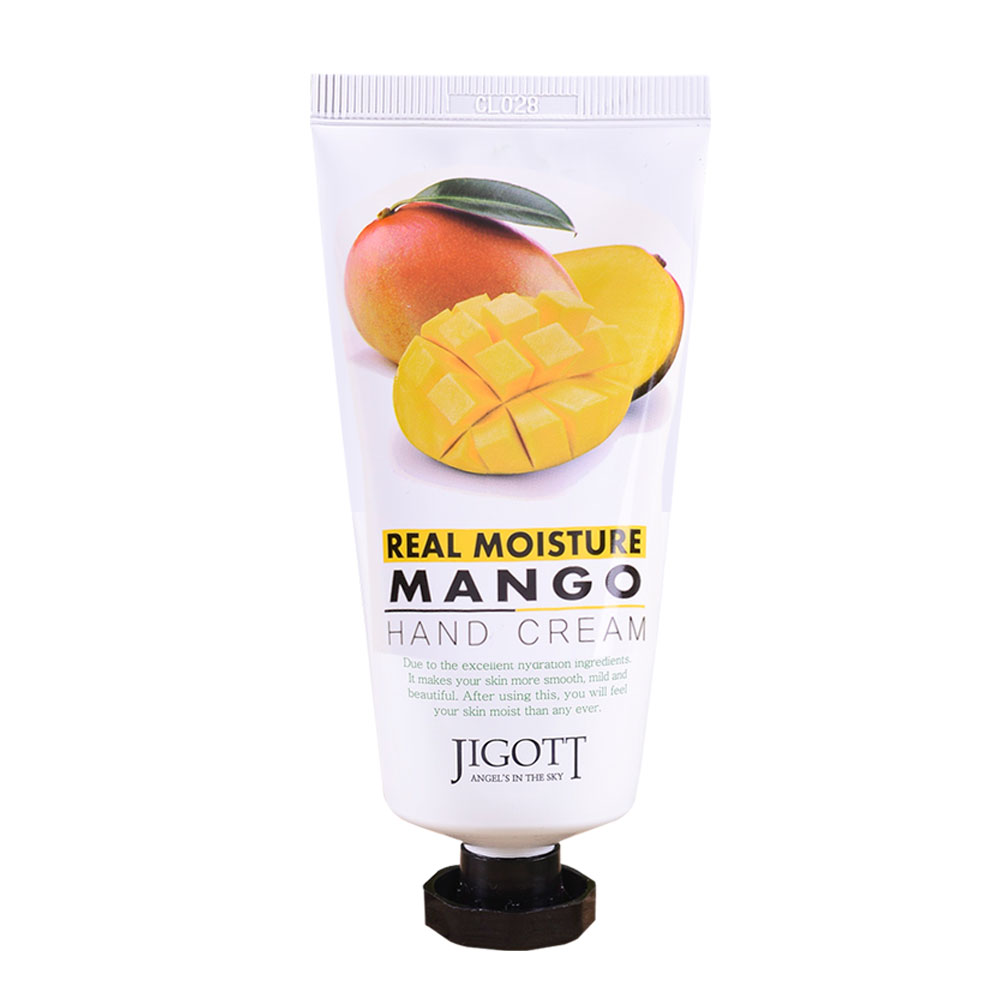 JIGOTT Крем для рук с экстрактом манго - Real moisture mango hand cream, 100мл