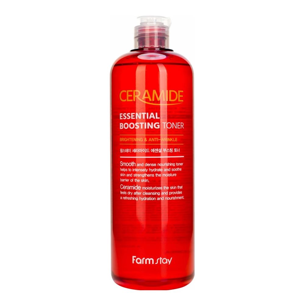 FarmStay Укрепляющий тонер-бустер с керамидами Ceramide Essential Boosting Toner, 500 мл