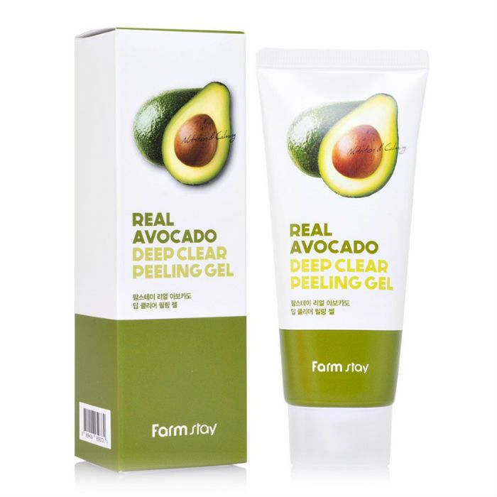 Farmstay гель-пилинг с экстрактом авокадо Real Avocado Deep Clear Peeling Gel