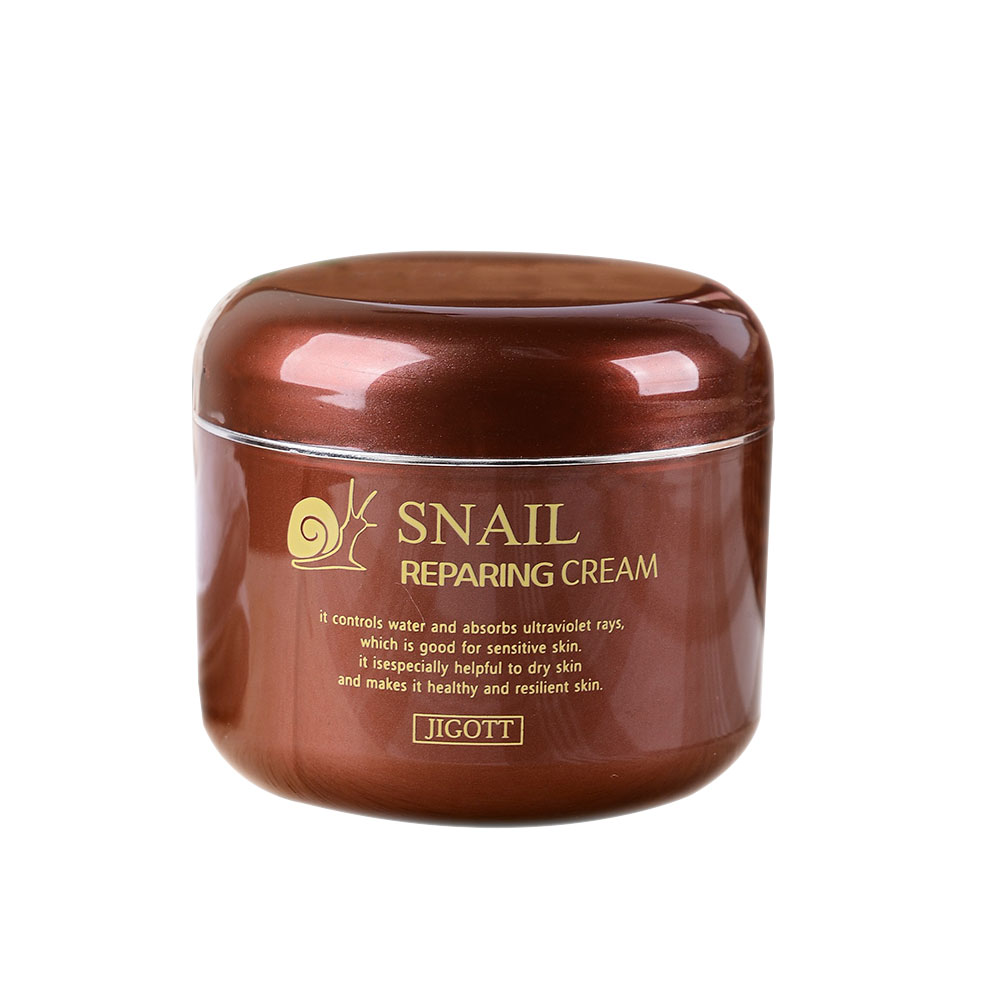 JIGOTT Крем для лица с МУЦИНОМ УЛИТКИ SNAIL Reparing Cream, 100 мл