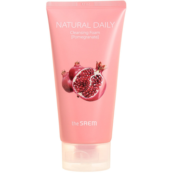 The Saem Пенка для умывания Natural Daily Cleansing Foam POMEGRANATE, 150мл