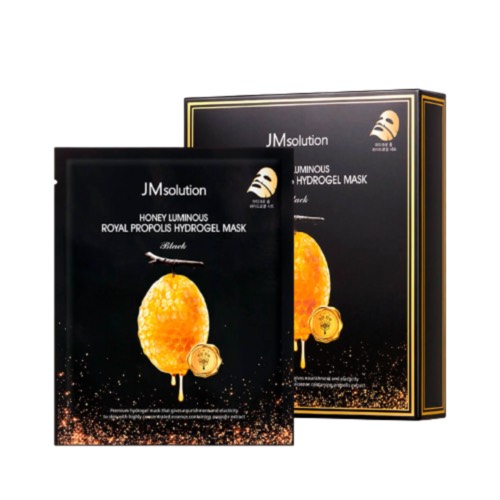 JMsolution Гидрогелевая маска с прополисом - Honey luminous royal propolis hydrogel mask black, 30мл