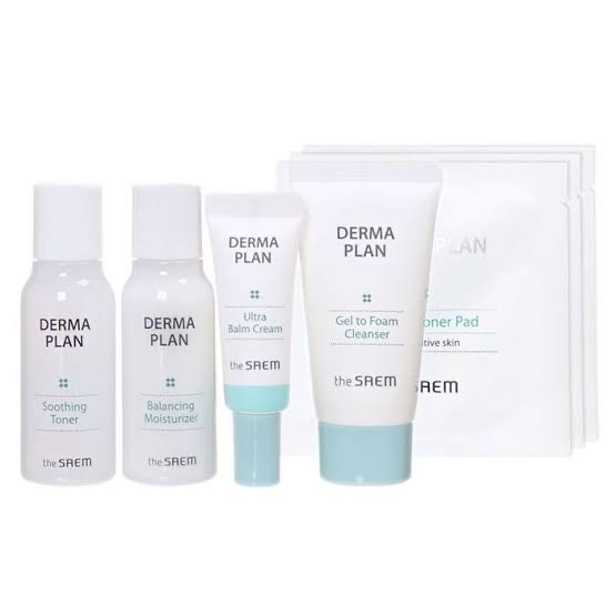 The Saem Набор для лица восстанавливающий Derma Plan Mini 4 set