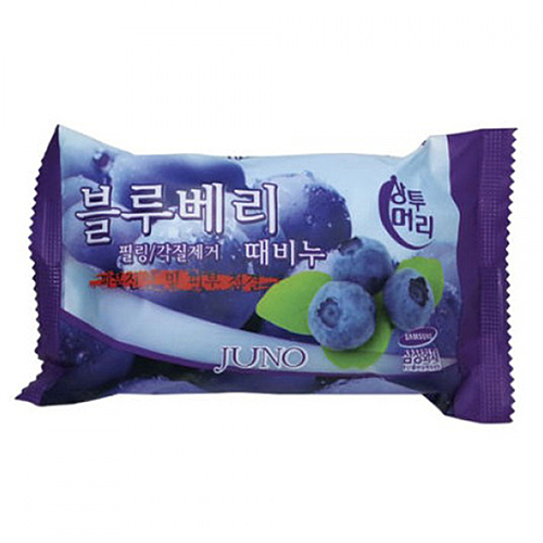 Juno Мыло отшелушивающее с черникой - Peeling soap acai berry, 150г