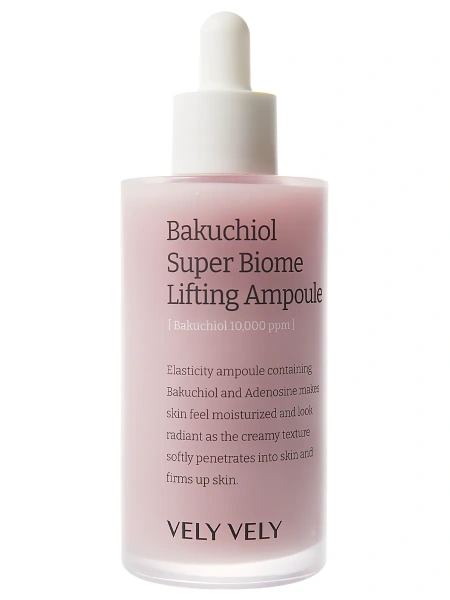 Vely Vely Лифтинг-сыворотка с бакучиолом Bakuchiol Super Biome Lifting Ampoule, 100 мл