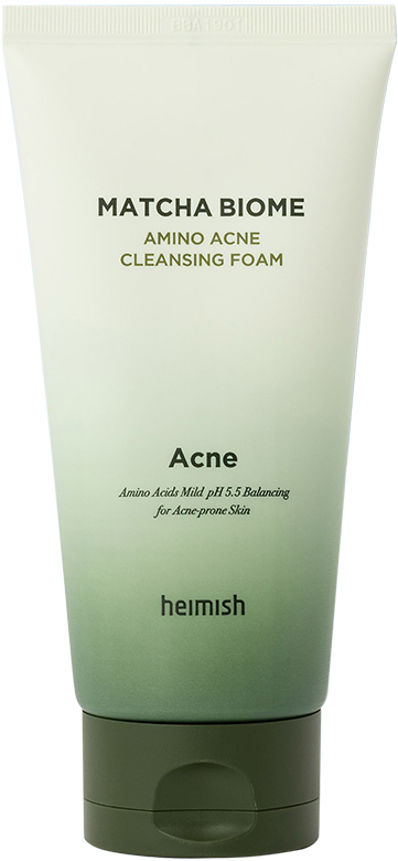 Heimish Пенка для умывания с аминокислотами и чаем матча Matcha Biome Amino Acne Cleansing Foam 30 мл.