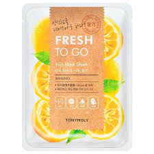 Tony Moly Тканевая маска с экстрактом юдзу Fresh To Go Yuja Mask Sheet