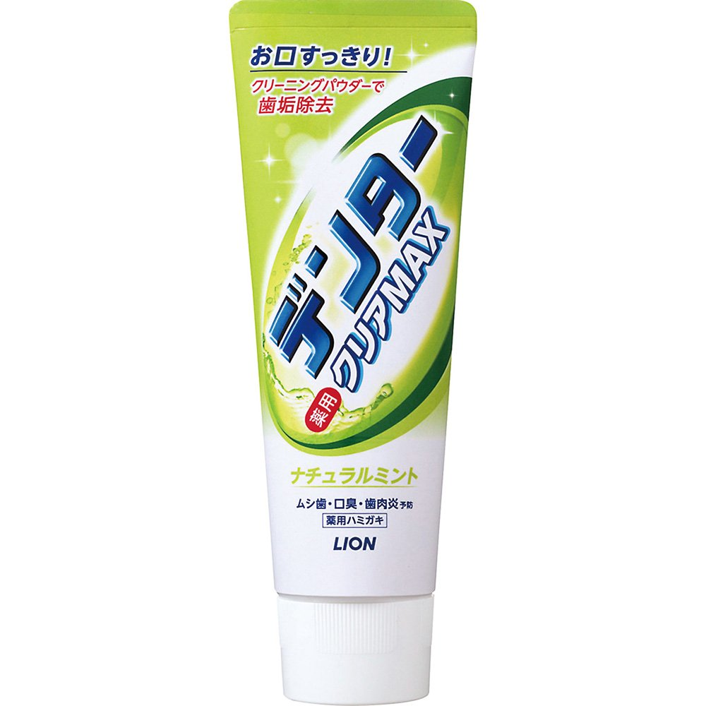LION Зубная паста НАТУРАЛЬНАЯ МЯТА Dentor Clear MAX Natural Mint, 140г