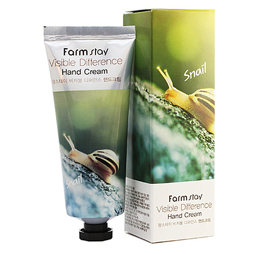 Farmstay Крем для рук с улиткой Snail Visible Difference Hand Cream,