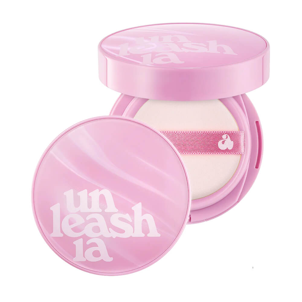 Unleashia Don't Touch Glass Pink Cushion SPF50+ PA++ 21N Hyaline Увлажняющий кушон с сияющим финишем