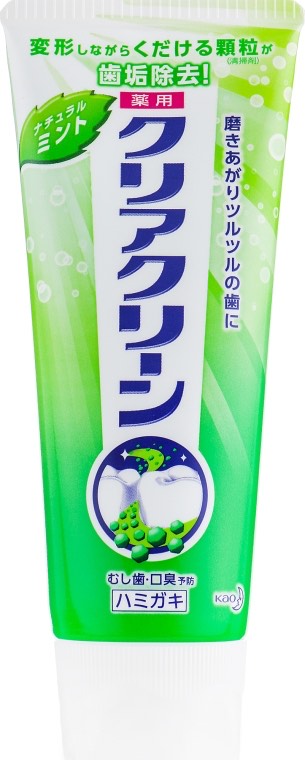 KAO Зубная паста с микрогранулами Натуральная Мята Clear Clean Natural Mintha, 120мл