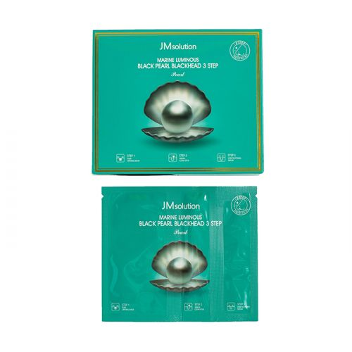 JMsolution Маска трехступенчатая от черных точек Marine Luminous Black Pearl Blackhead 3 Step Pearl