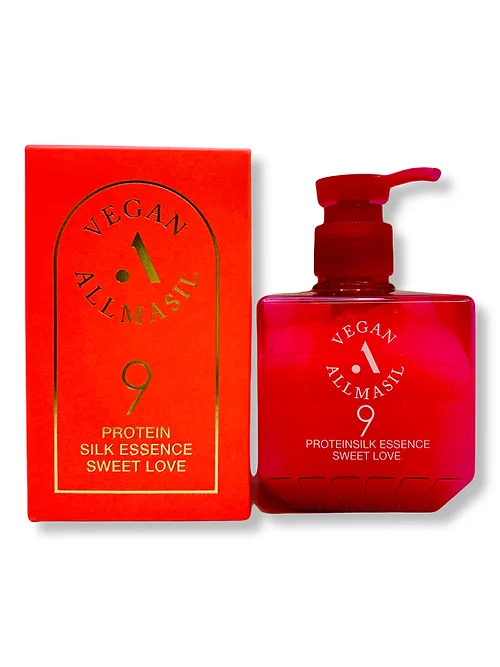 AllMasil Vegan 9 Protein Silk Essence Sweet Love Эссенция для волос 200 мл.