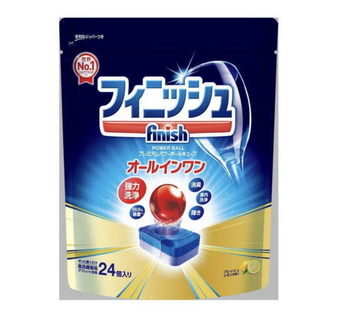 Reckitt Benckiser Finish Таблетки для посудомоечных машин (с ароматом лимона), 24 шт
