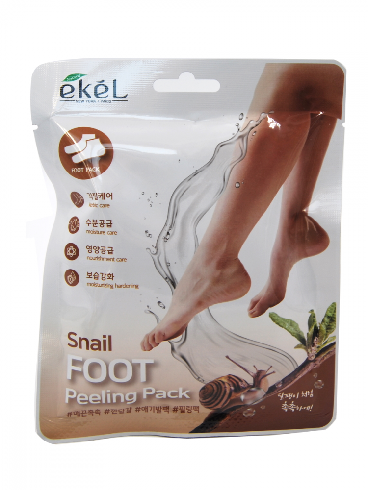 Ekel Пилинг-носочки с муцином улитки Snail Foot Peeling Pack