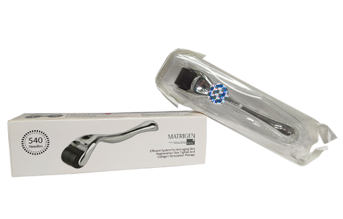 Matrigen Meso Roller 540 SilverDermaRoller Серебряный мезороллер 540 игл длиной 0.5 мм